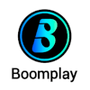 The logo for the podcast app/player Boomplay